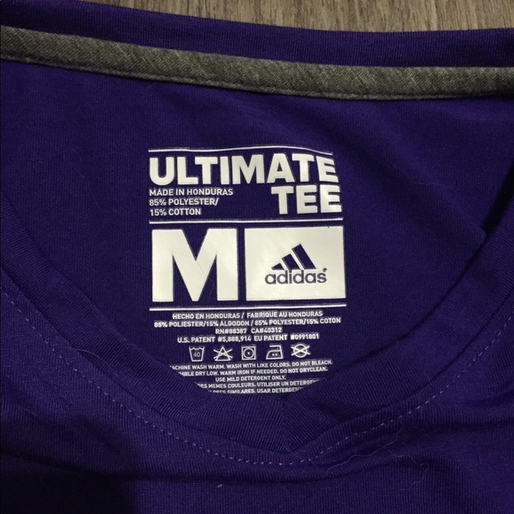 Adidas Purple Ultimate Tee - Picture 2 of 2
